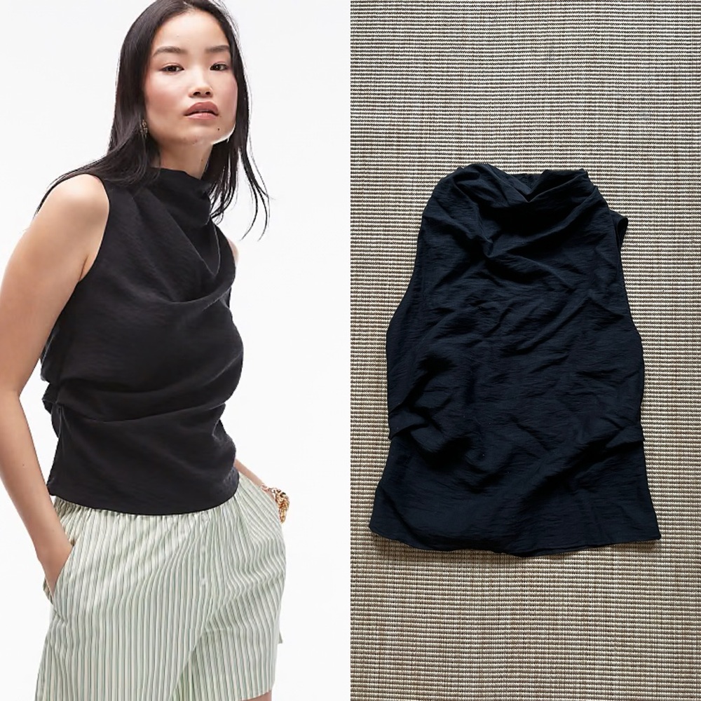Elegant Black Sleeveless Top